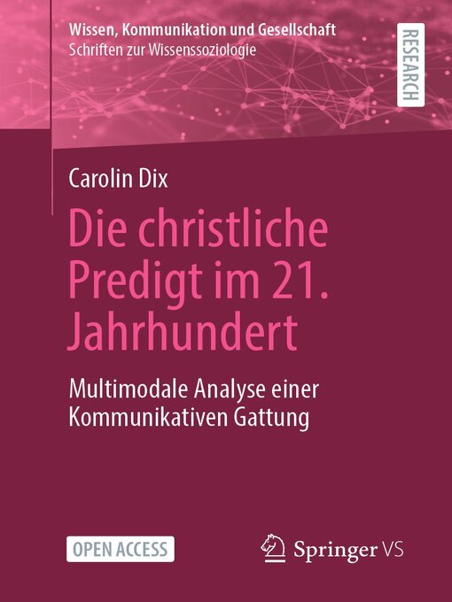 Title details for Die christliche Predigt im 21. Jahrhundert by Carolin Dix - Wait list